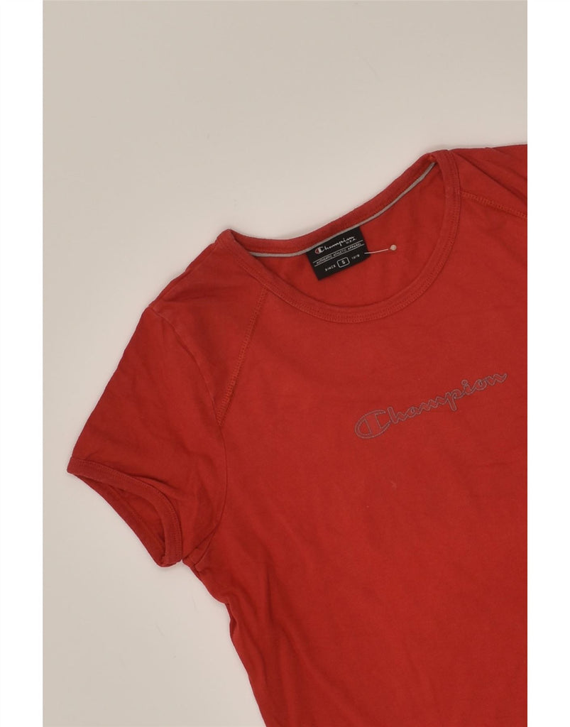 CHAMPION Girls Graphic T-Shirt Top 8-9 Years Small Red Cotton | Vintage Champion | Thrift | Second-Hand Champion | Used Clothing | Messina Hembry 
