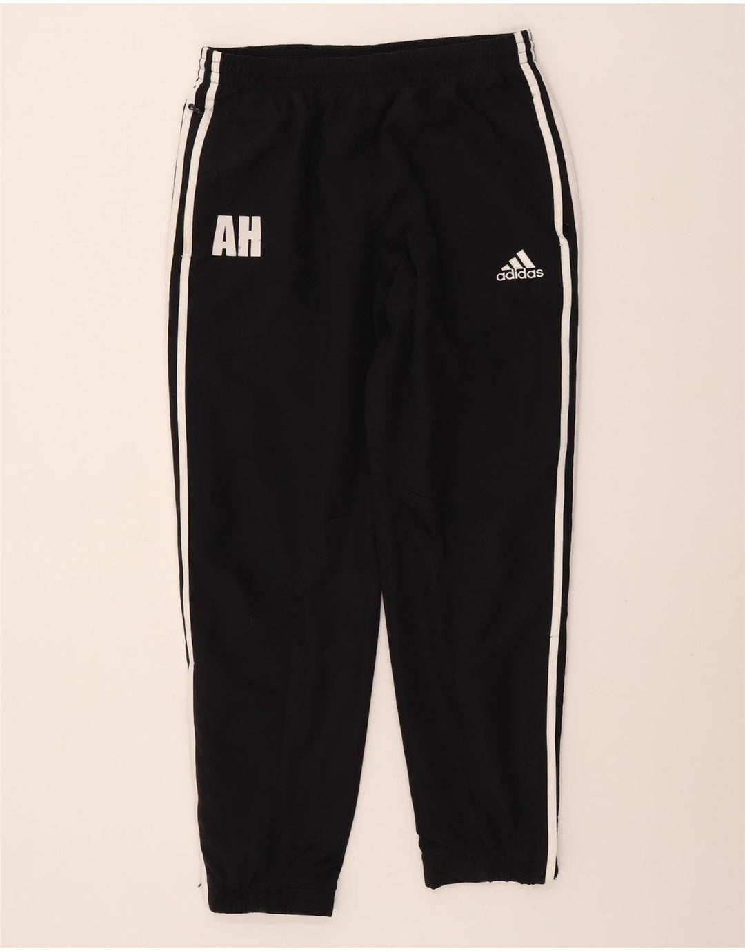 ADIDAS Mens Tracksuit Trousers Joggers UK 42/44 Large Black Polyester