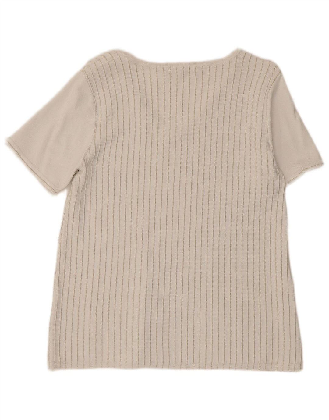 Calvin Klein Womens T-Shirt Top UK 10 Small White Striped