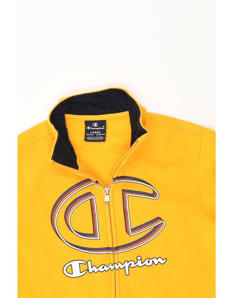 CHAMPION Boys Graphic Tracksuit Top Jacket 11-12 Years Large  Yellow | Vintage Champion | Thrift | Second-Hand Champion | Used Clothing | Messina Hembry 