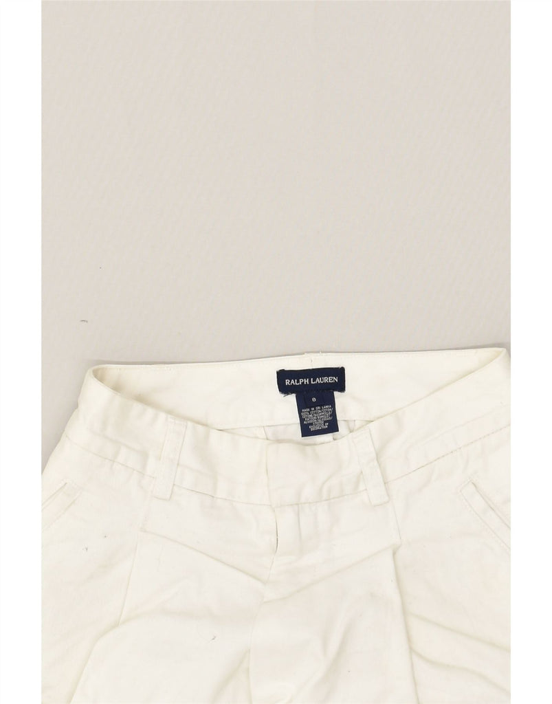 RALPH LAUREN Girls Classic Chino Shorts 7-8 Years W24 White Cotton | Vintage Ralph Lauren | Thrift | Second-Hand Ralph Lauren | Used Clothing | Messina Hembry 