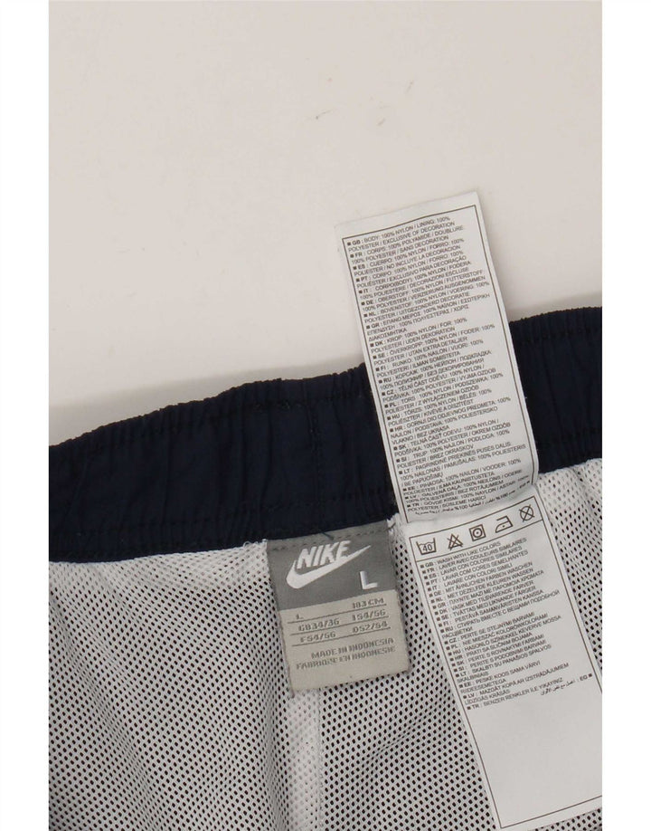 Nike Mens Sport Shorts Large Navy Blue Nylon