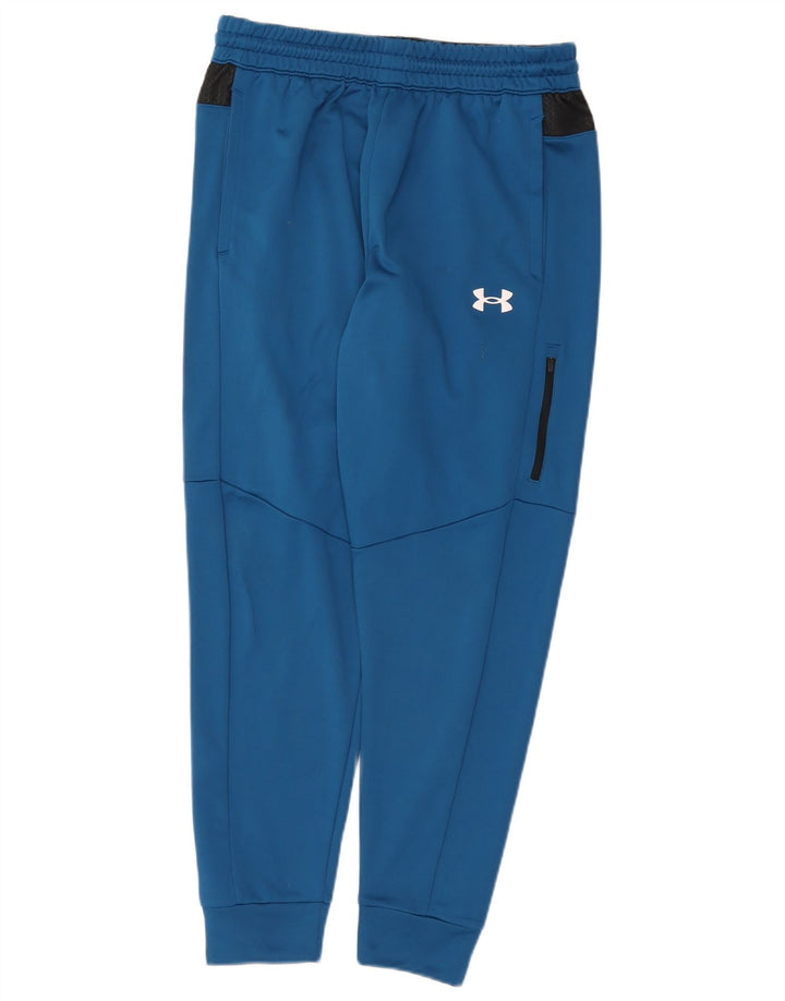 Under Armour Mens Tracksuit Trousers Joggers Large Blue Polyester
