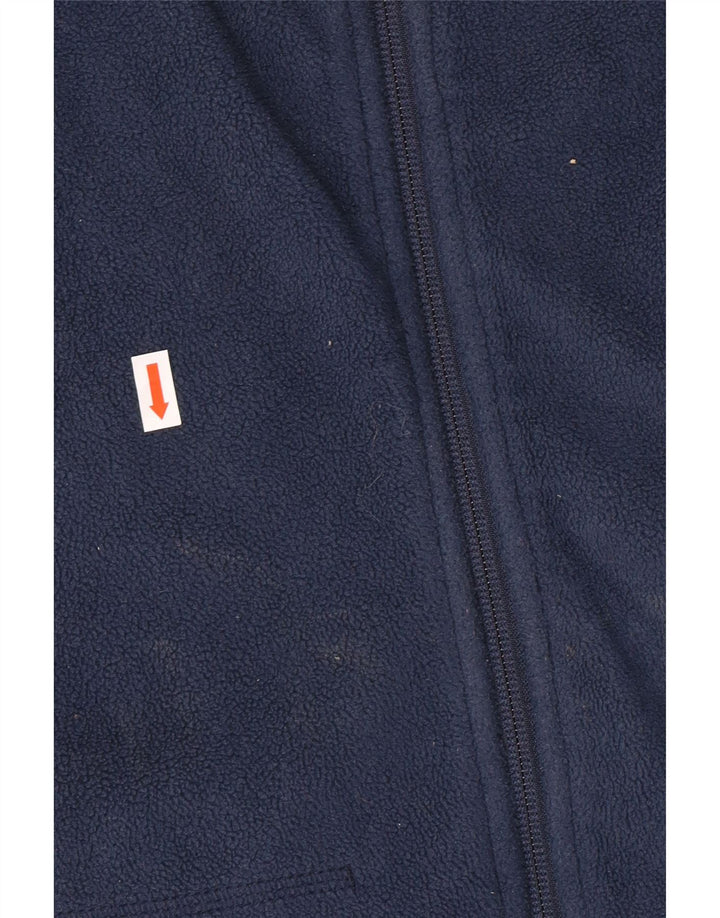 Columbia Mens Fleece Jacket Medium Navy Blue Polyester