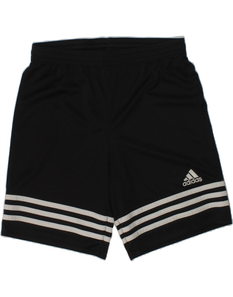 ADIDAS Boys Climalite Sport Shorts 11-12 Years Black Polyester | Vintage Adidas | Thrift | Second-Hand Adidas | Used Clothing | Messina Hembry 