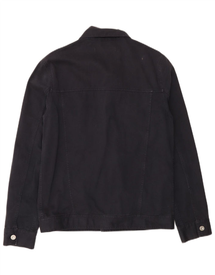 FRENCH CONNECTION Mens Denim Jacket UK 36 Small Navy Blue Cotton