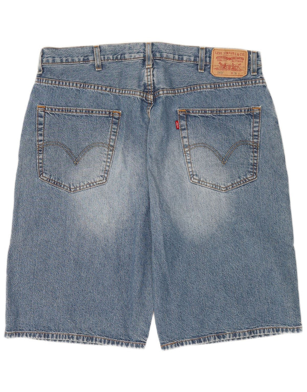 Levi's Mens 569 Straight Loose Fit Denim Shorts W38 XL  Blue Cotton
