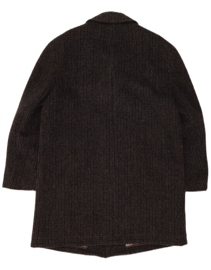 Esquire Mens Overcoat IT 48 Medium Grey Virgin Wool