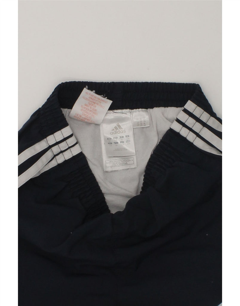 ADIDAS Boys Graphic Sport Shorts 5-6 Years Navy Blue Polyester | Vintage Adidas | Thrift | Second-Hand Adidas | Used Clothing | Messina Hembry 