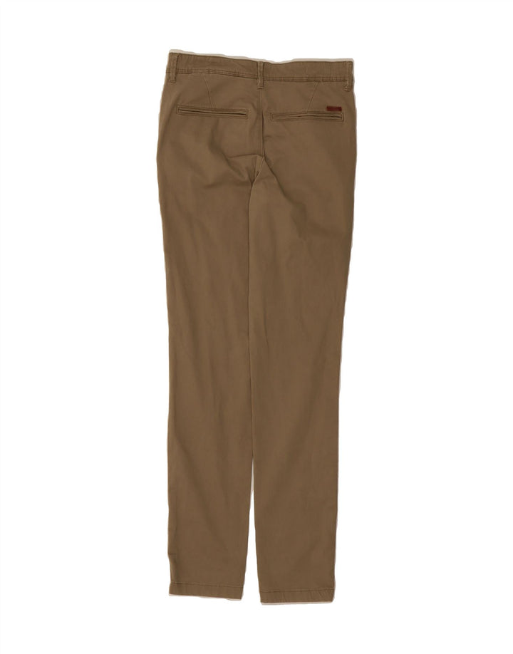 JACK & JONES Mens Slim Chino Trousers W27 L32 Beige Cotton Vintage Jack & Jones and Second-Hand Jack & Jones from Messina Hembry 