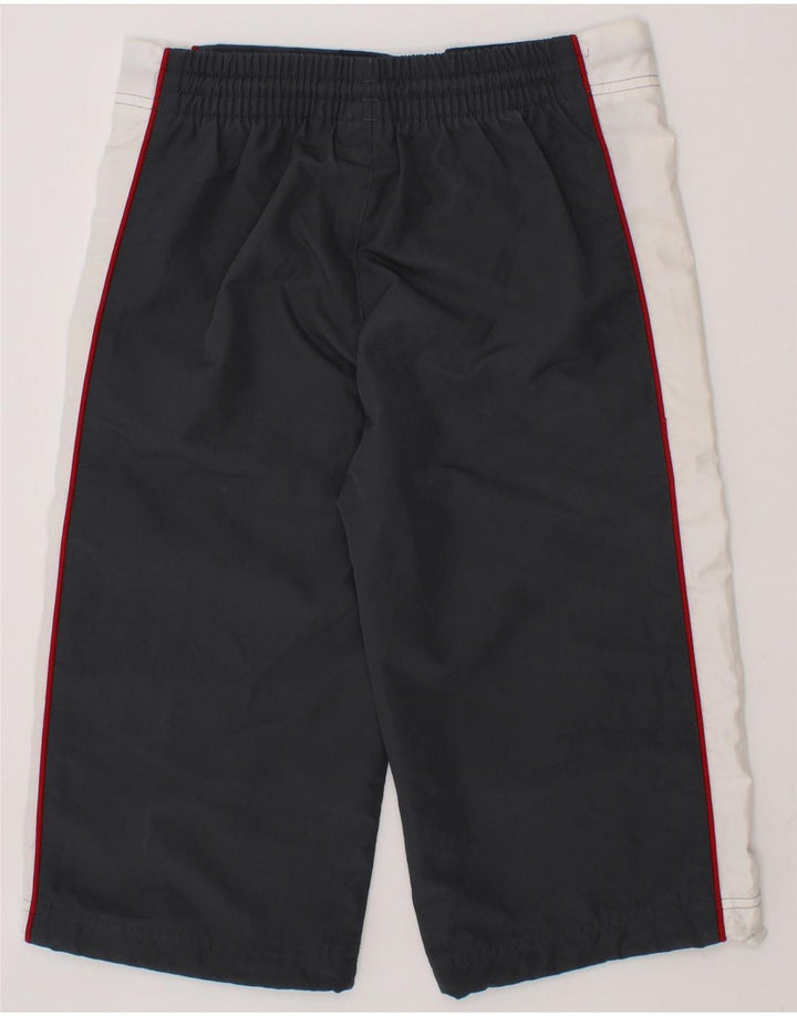 ADIDAS Boys Graphic Sport Shorts 9-10 Years Grey Colourblock Polyester Vintage Adidas and Second-Hand Adidas from Messina Hembry 