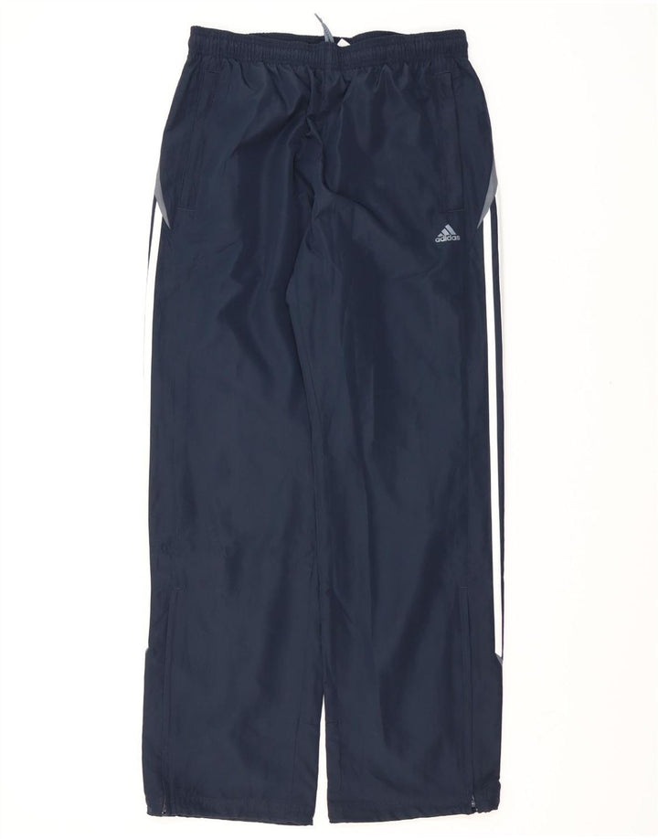 Adidas Mens Climalite Tracksuit Trousers Medium  Navy Blue Polyester