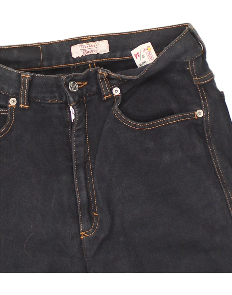 STEFANEL Womens Tapered Jeans W30 L29  Navy Blue Cotton | Vintage Stefanel | Thrift | Second-Hand Stefanel | Used Clothing | Messina Hembry 