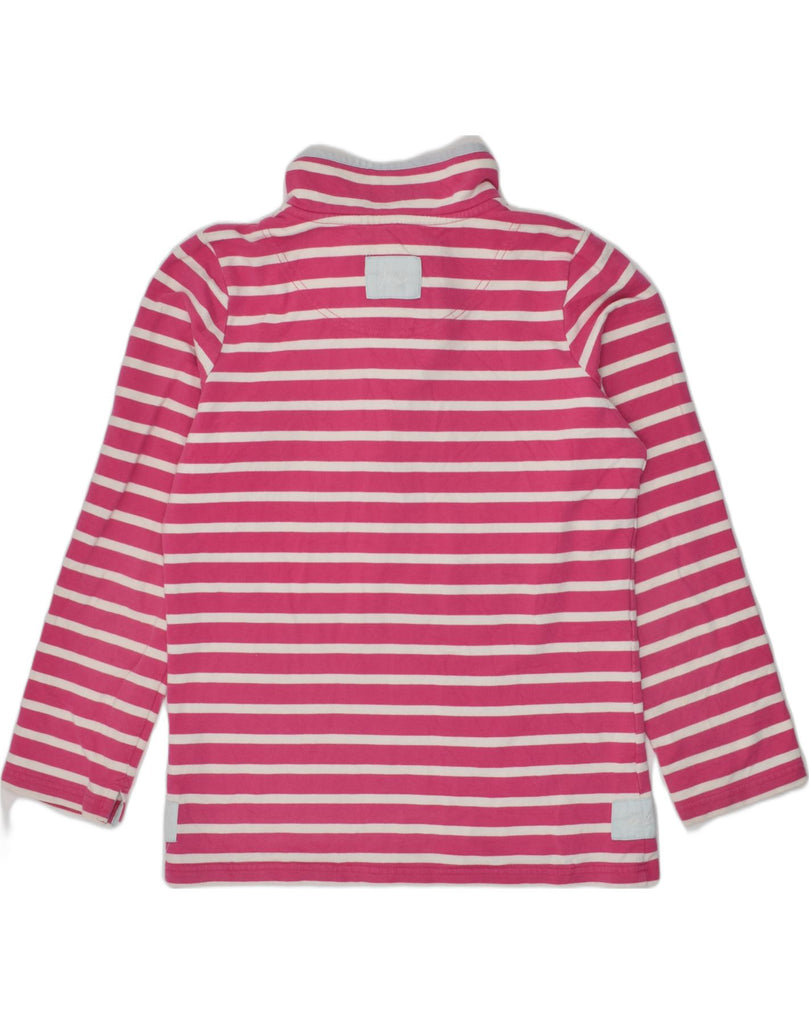 JOULES Girls Sweatshirt Jumper 11-12 Years Pink Striped Cotton | Vintage Joules | Thrift | Second-Hand Joules | Used Clothing | Messina Hembry 