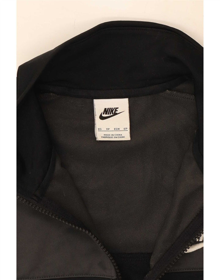Nike Mens Tracksuit Top Jacket XS Black Colourblock