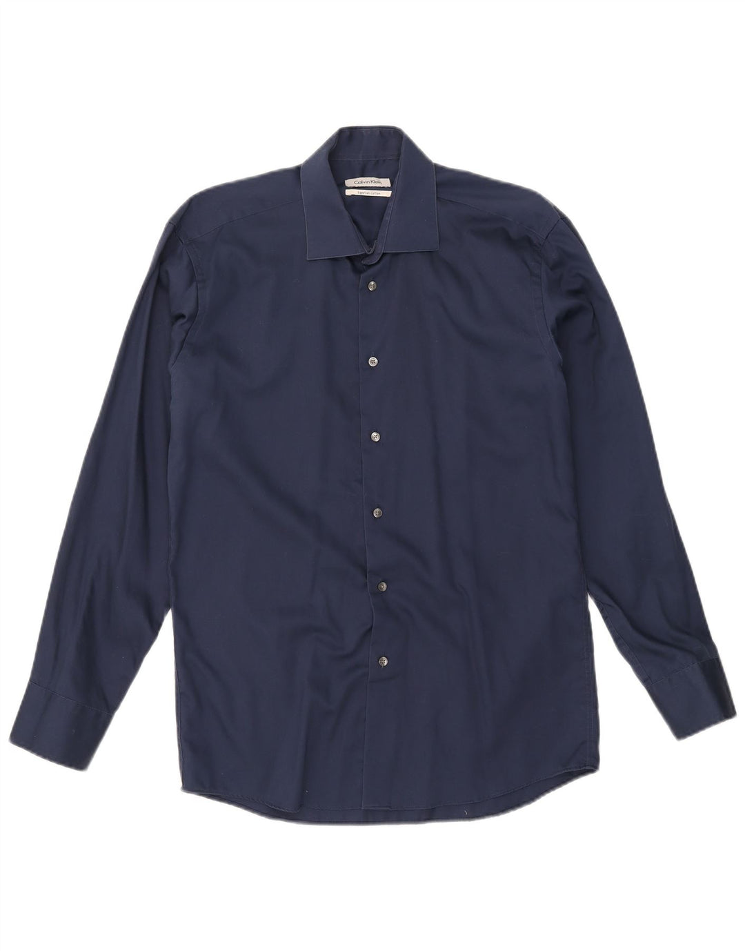 Calvin Klein Mens Shirt Size 40 Medium Navy Blue