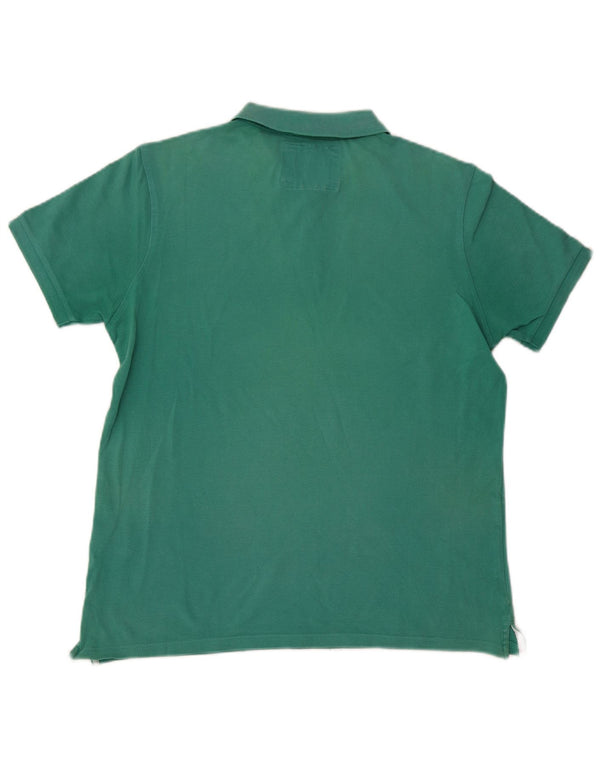 Elvstrom Mens Polo Shirt Medium Green Cotton