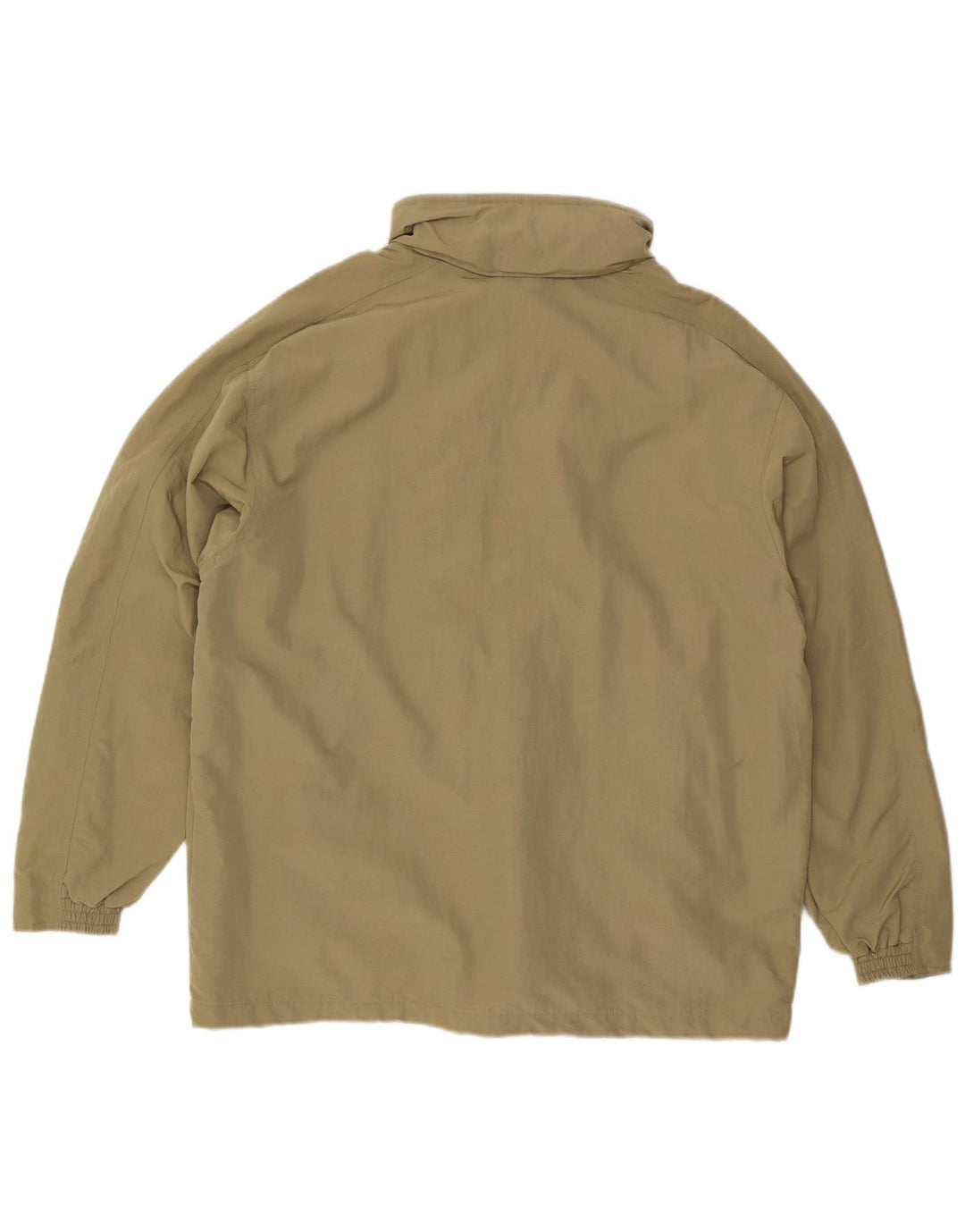 Diadora Mens Hooded Rain Jacket UK 40 Large Khaki Polyamide