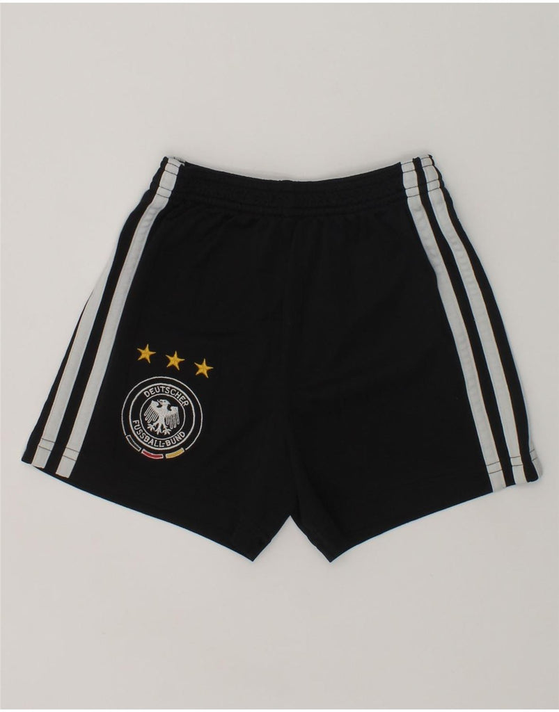 ADIDAS Boys Deutscher Fussball Bund Sport Shorts 3-4 Years Black Polyester | Vintage Adidas | Thrift | Second-Hand Adidas | Used Clothing | Messina Hembry 