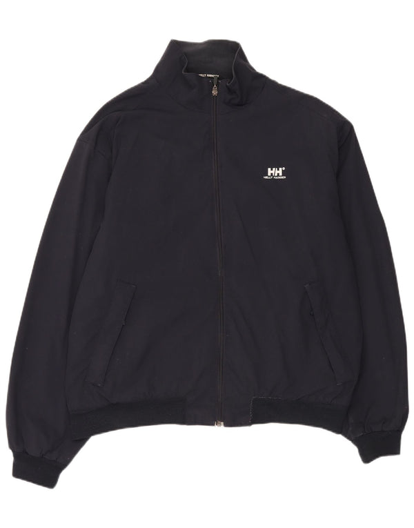 Helly Hansen Mens Bomber Jacket UK 40 Large Navy Blue Nylon