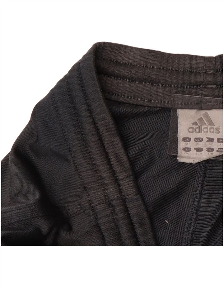 ADIDAS Boys Tracksuit Trousers 15-16 Years Grey Polyester