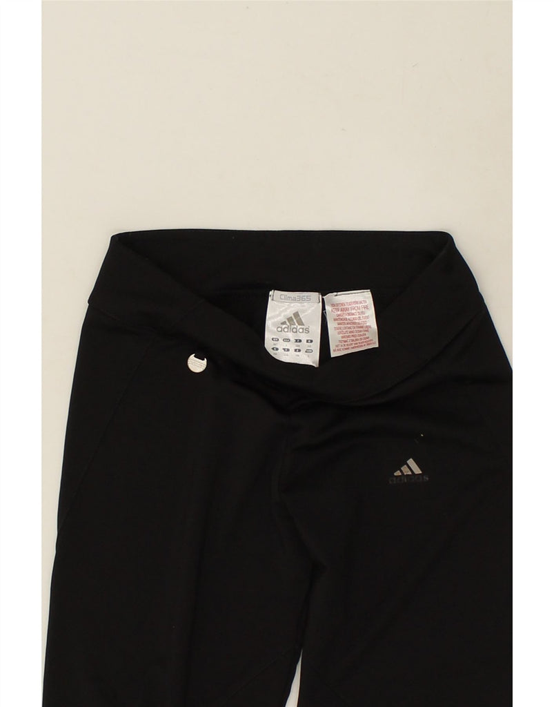 ADIDAS Girls Clima 365 Tracksuit Trousers 13-14 Years Black Polyester | Vintage Adidas | Thrift | Second-Hand Adidas | Used Clothing | Messina Hembry 