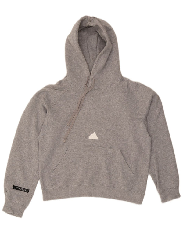 Adidas Mens Loose Fit Hoodie Jumper Small Grey Cotton