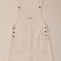 Cache Womens Denim Pinafore Dress UK 8 Small White