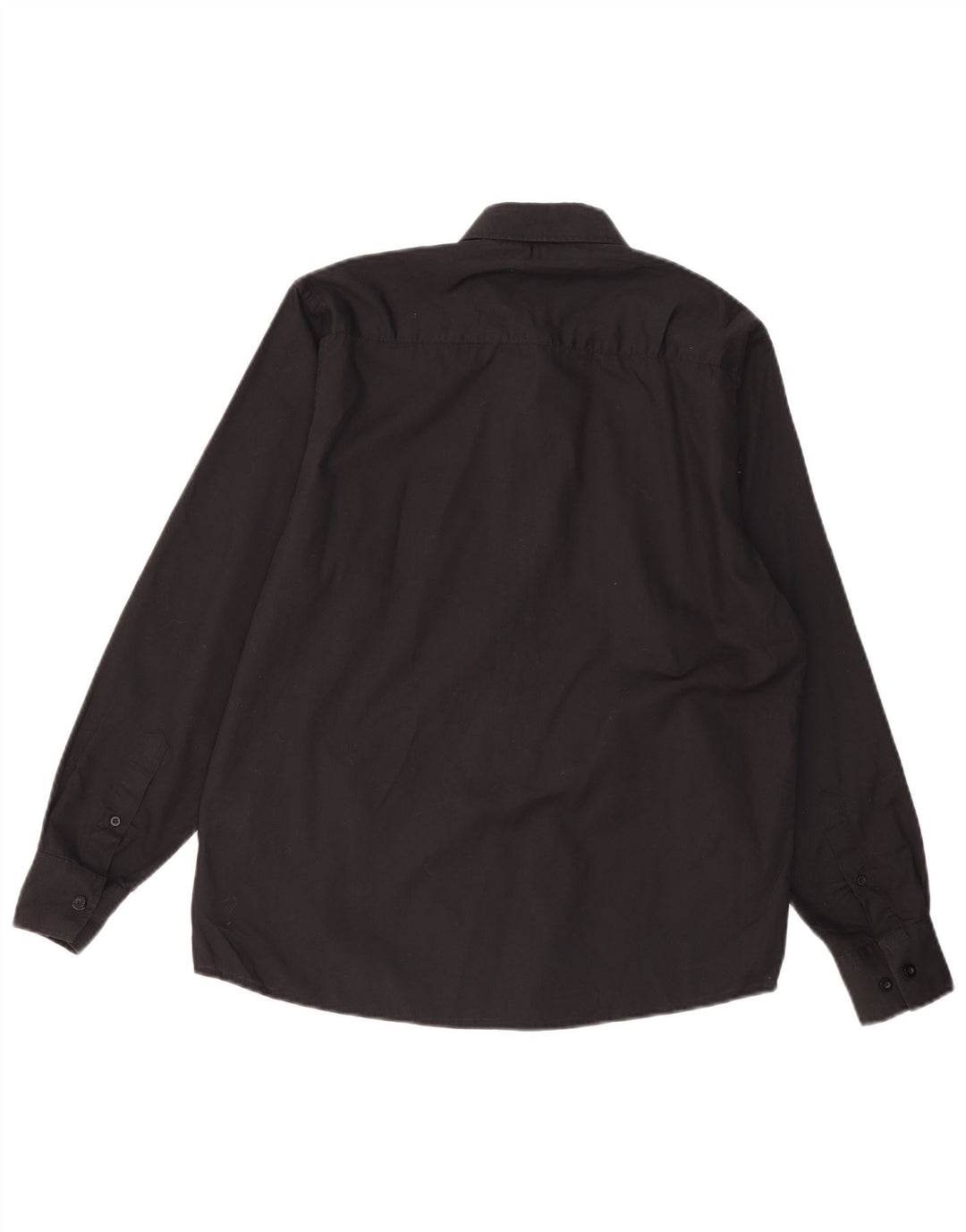 Pierre Cardin Mens Shirt Medium Black Polyester