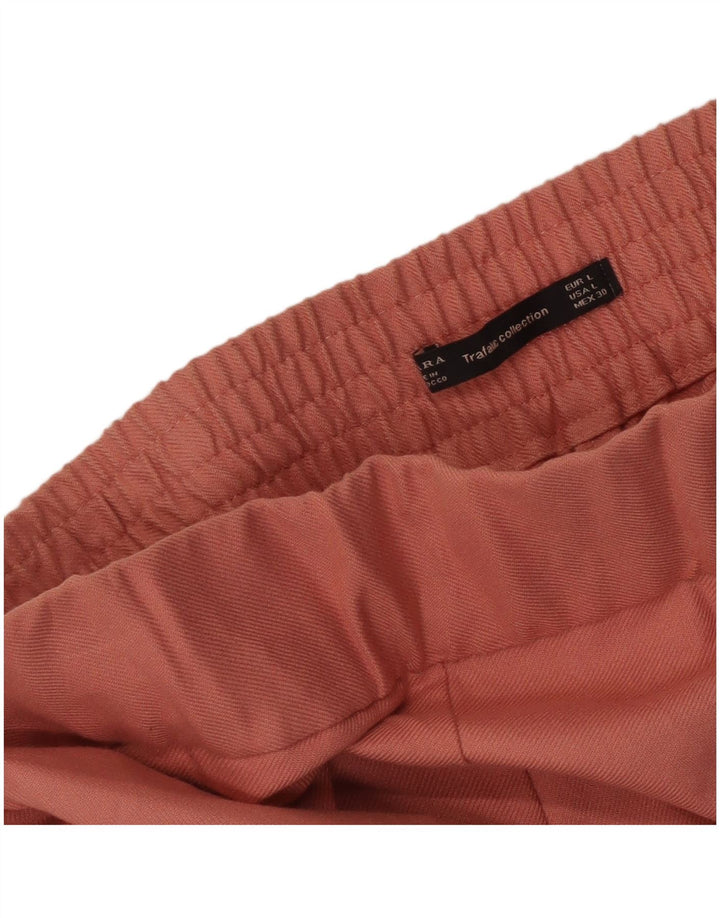 Zara Womens Capri Trousers Large W30 L22 Pink