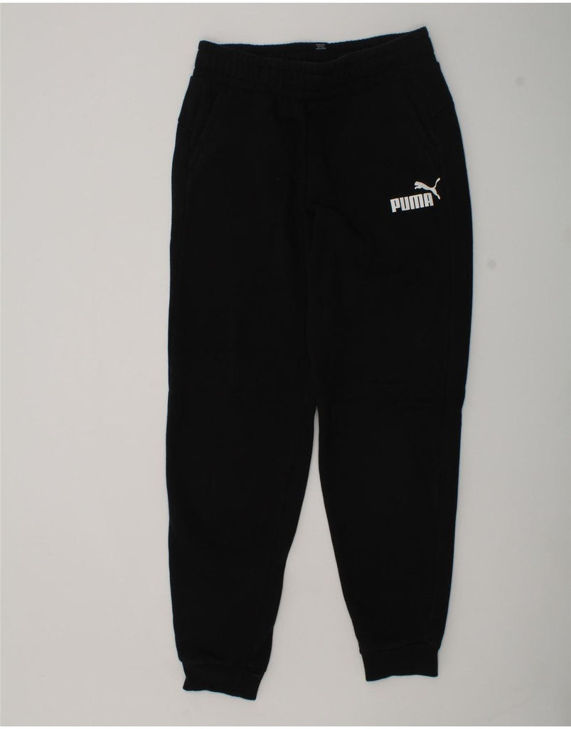 PUMA Boys Tracksuit Trousers Joggers 11-12 Years Black | Vintage Puma | Thrift | Second-Hand Puma | Used Clothing | Messina Hembry 