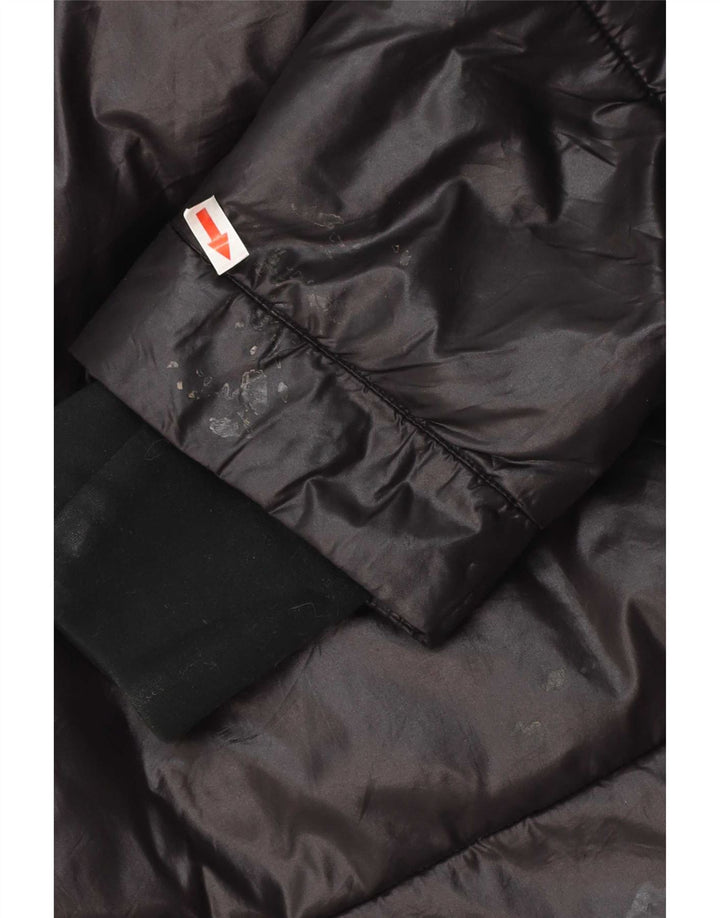 Michael Kors Mens Hooded Padded Jacket UK 38 Medium Black Polyester