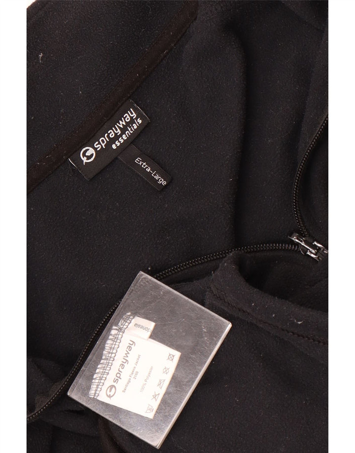 Sprayway Mens Fleece Jacket UK 42 XL Black Polyester