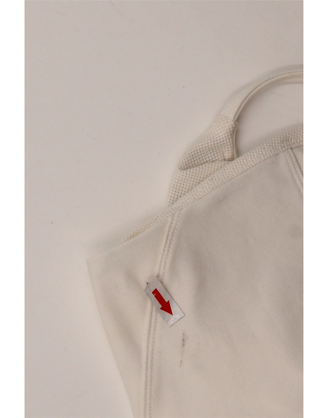 NIKE Womens Dri Fit Crop Vest Top UK 14 Large White Polyester