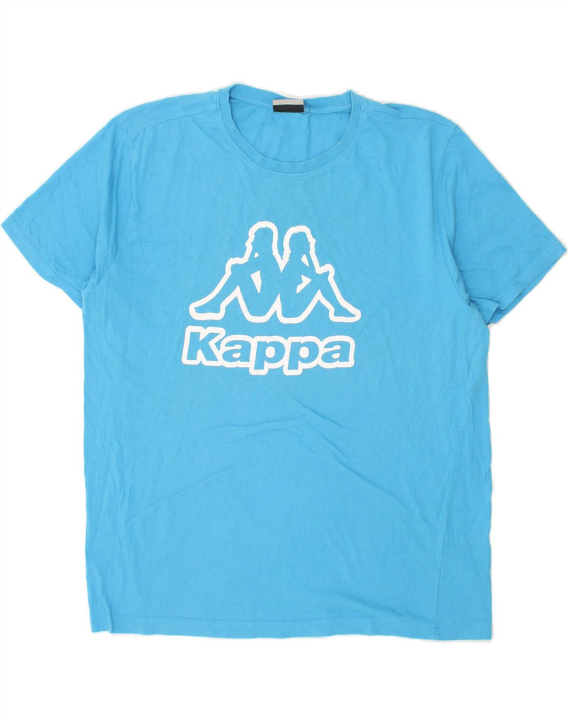 KAPPA Mens Graphic T-Shirt Top 2XL Blue Cotton | Vintage Kappa | Thrift | Second-Hand Kappa | Used Clothing | Messina Hembry 