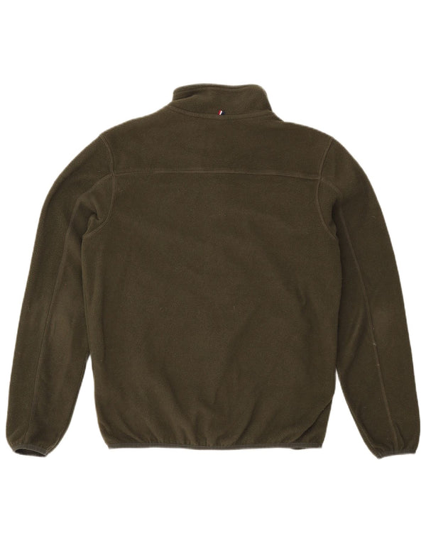 U.S. POLO ASSN. Mens Fleece Jacket Small Khaki Polyester