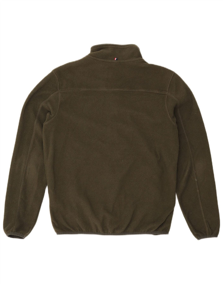 U.S. POLO ASSN. Mens Fleece Jacket Small Khaki Polyester