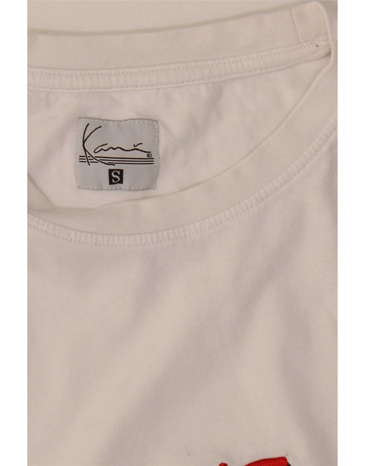 Karl Kani Mens Brooklyn Graphic T-Shirt Top Small White