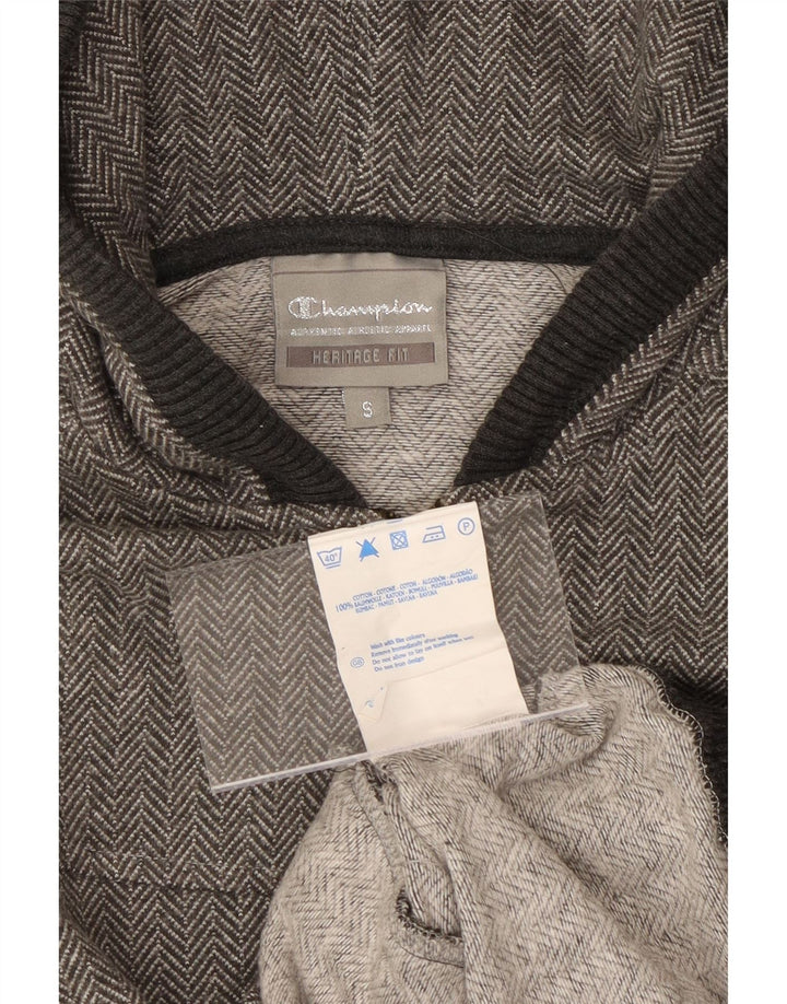 CHAMPION Womens Heritage Fit Zip Hoodie Sweater UK 10 Small Grey