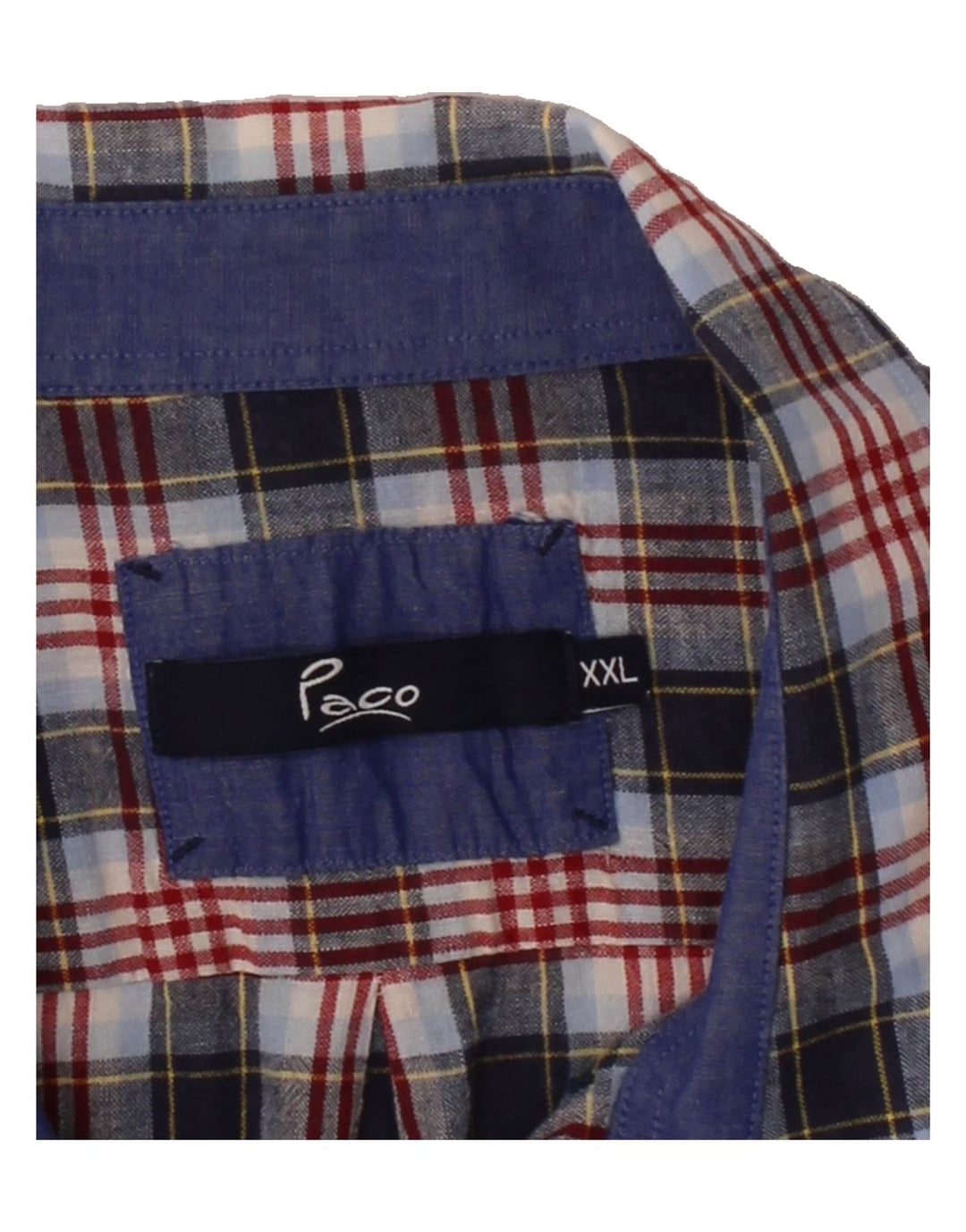 PACO Mens Short Sleeve Shirt 2XL Multicoloured Check Cotton Vintage Paco and Second-Hand Paco from Messina Hembry 