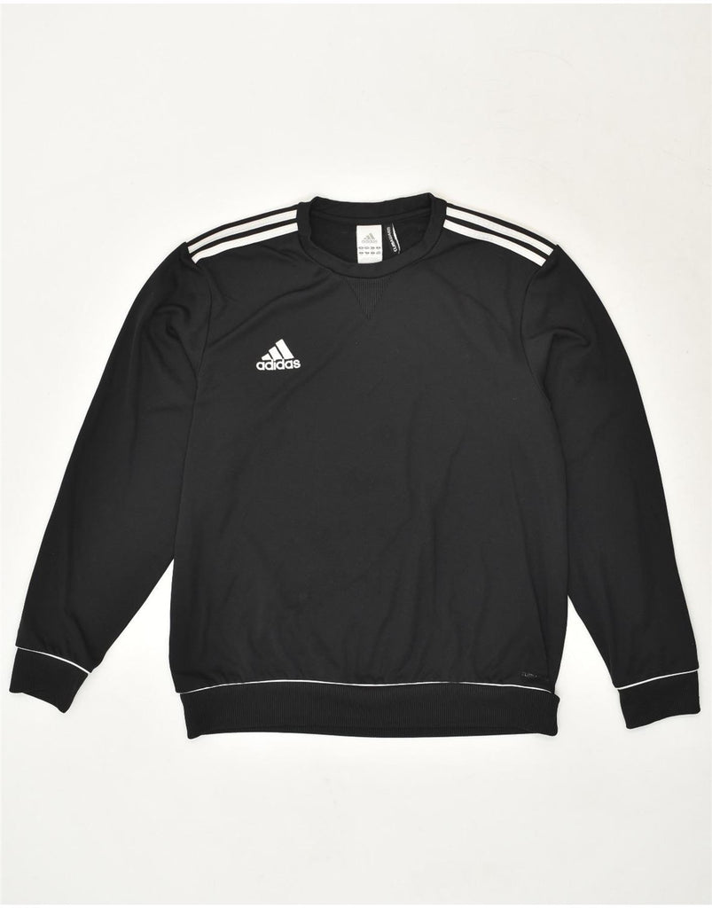 ADIDAS Mens Climawarm Pullover Tracksuit Top UK 46/48 XL Black Polyester | Vintage Adidas | Thrift | Second-Hand Adidas | Used Clothing | Messina Hembry 