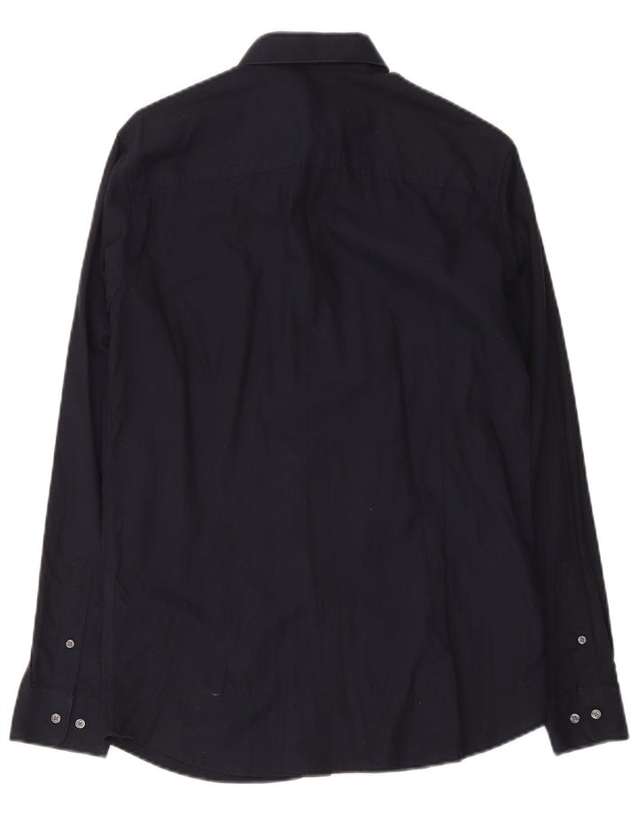 Jack & Jones Mens Premium Shirt Medium Navy Blue Cotton