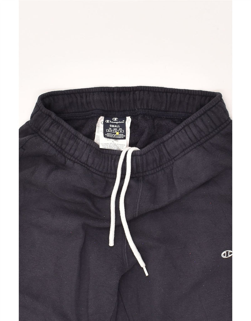 CHAMPION Mens Tracksuit Trousers Joggers Small Navy Blue Cotton | Vintage Champion | Thrift | Second-Hand Champion | Used Clothing | Messina Hembry 