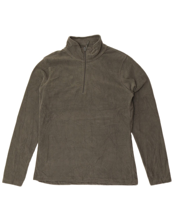 Mountain Warehouse Womens Zip Neck Fleece Jumper UK 14 Medium Green
