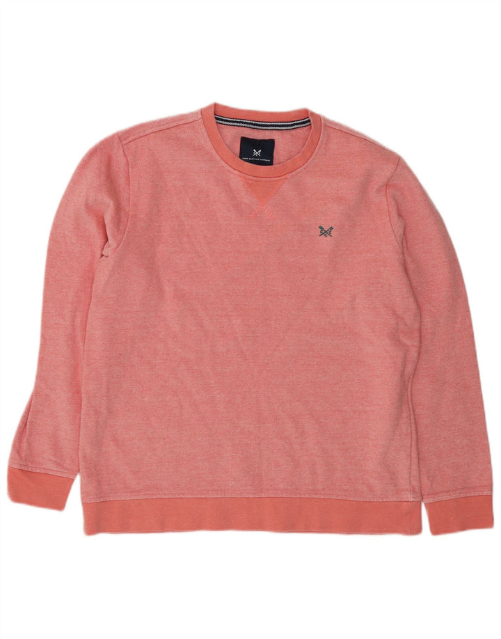 Crew Clothing Mens Sweatshirt Jumper Medium Red Flecked Cotton