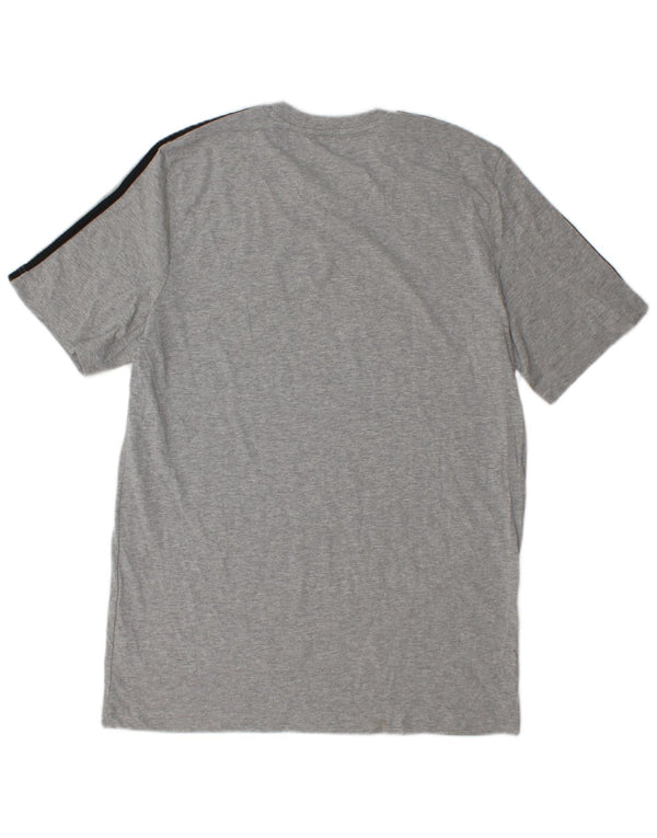 Adidas Mens T-Shirt Top Large Grey Cotton