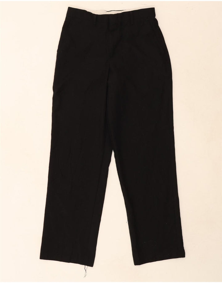 CHAPS Boys Straight Chino Trousers 13-14 Years W26 L28 Black Polyester Vintage Chaps and Second-Hand Chaps from Messina Hembry 