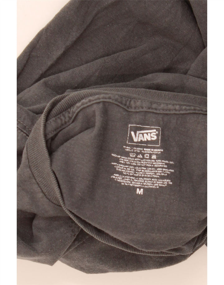 VANS Mens Graphic T-Shirt Top Medium Grey Cotton