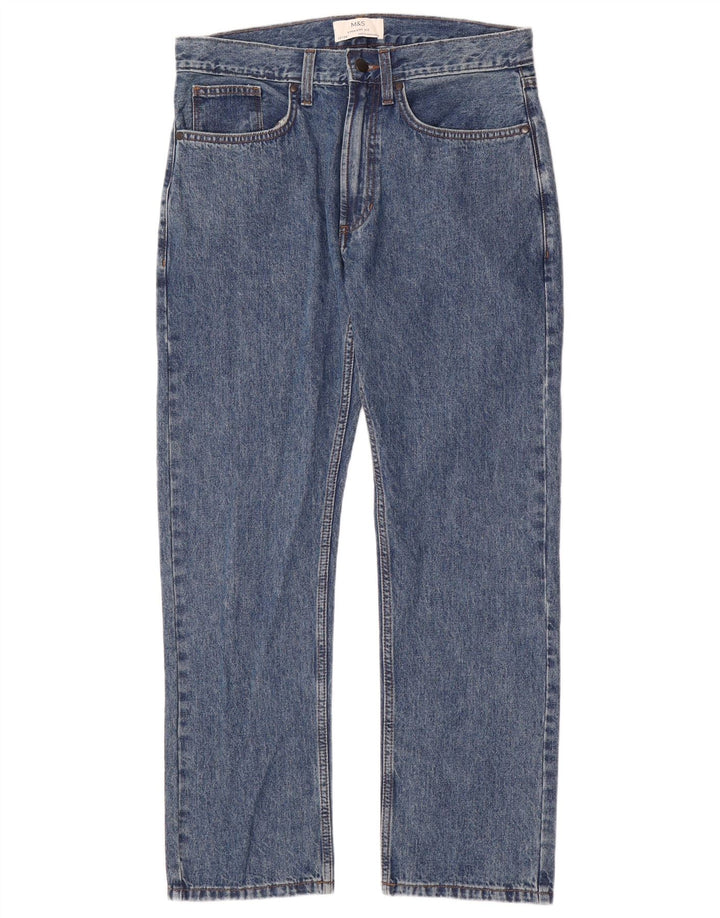 Marks & Spencer Mens Straight Jeans  W32 L29 Blue Cotton