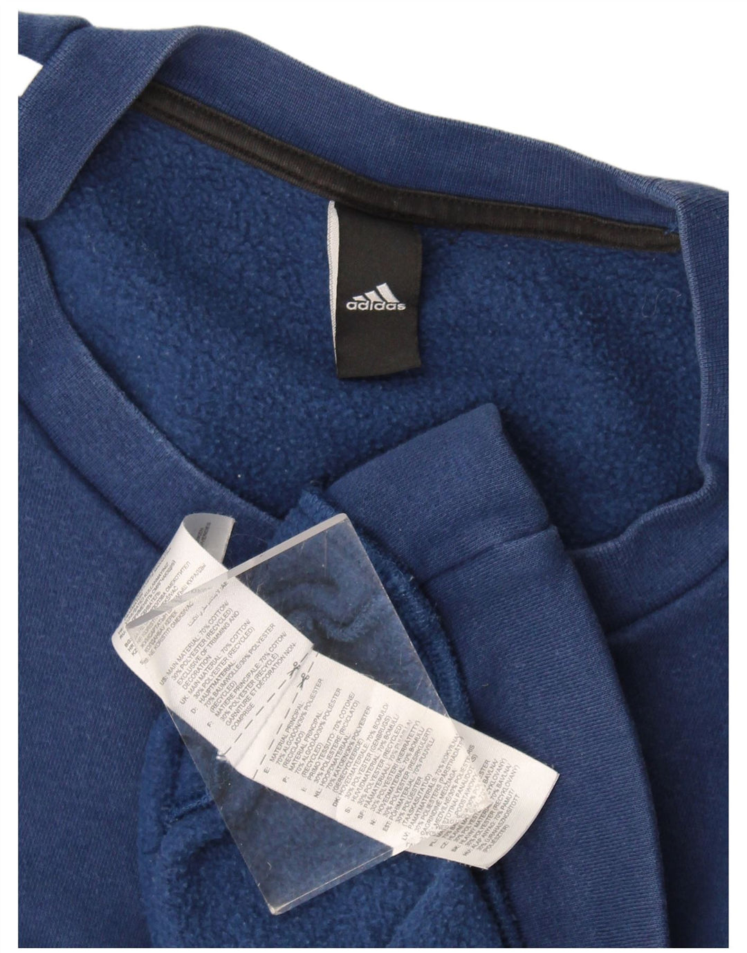 Adidas Mens Sweatshirt Jumper 2XL Navy Blue Cotton